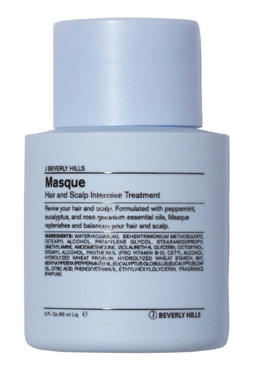J Beverly Hills Bleu Masque intense cheveux et cuir chevelu 85 ml