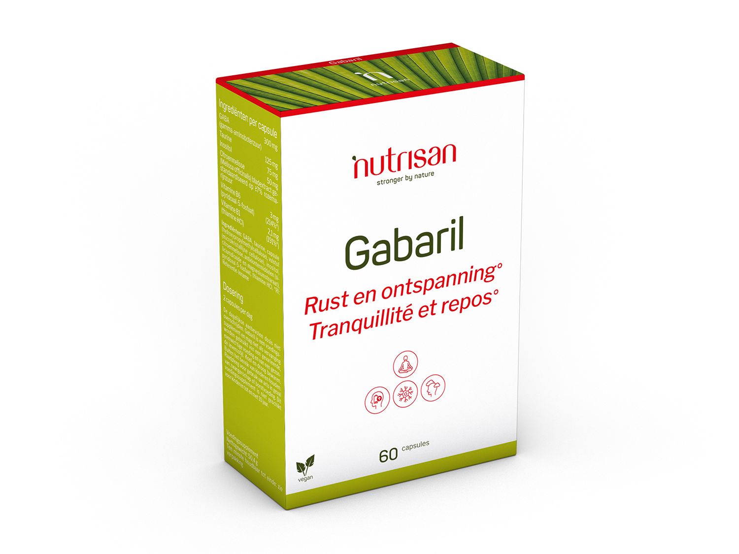 Nutrisan Gabaril Capsules Rust & Ontspanning 60 Cap