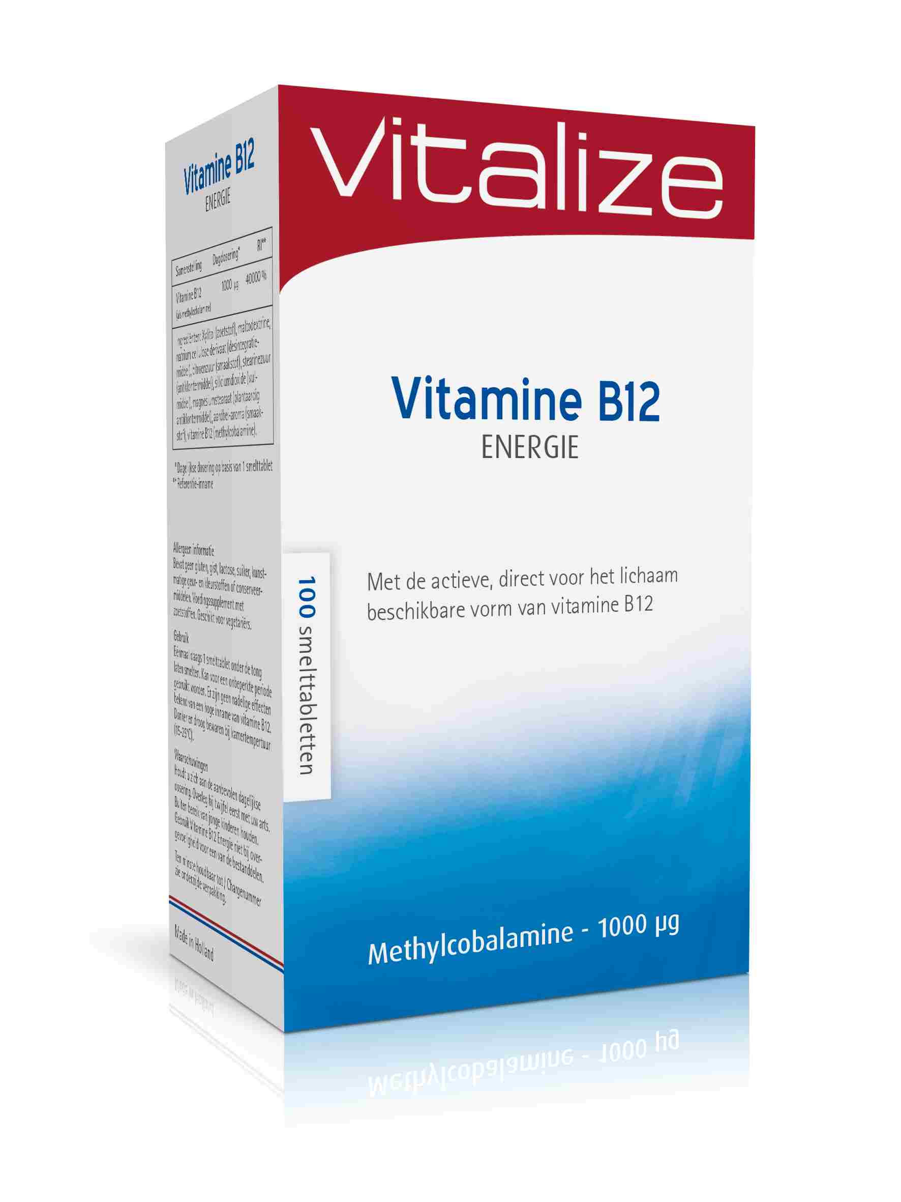 Vitalize Vitamine B12 Energie Tabletten  100 Tab
